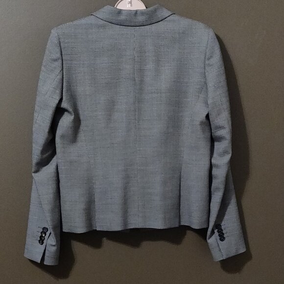 Loro Piana Brooks Brothers Wool Suit  Set Jacket and Skirt Black/Cream - Picture 11 of 11